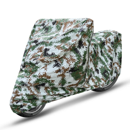 Waterproof Blue Bike & Scooty Cover Army print (Gold Max Series)