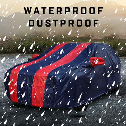 Taffeta Car Cover - Water Resistant Navy Red