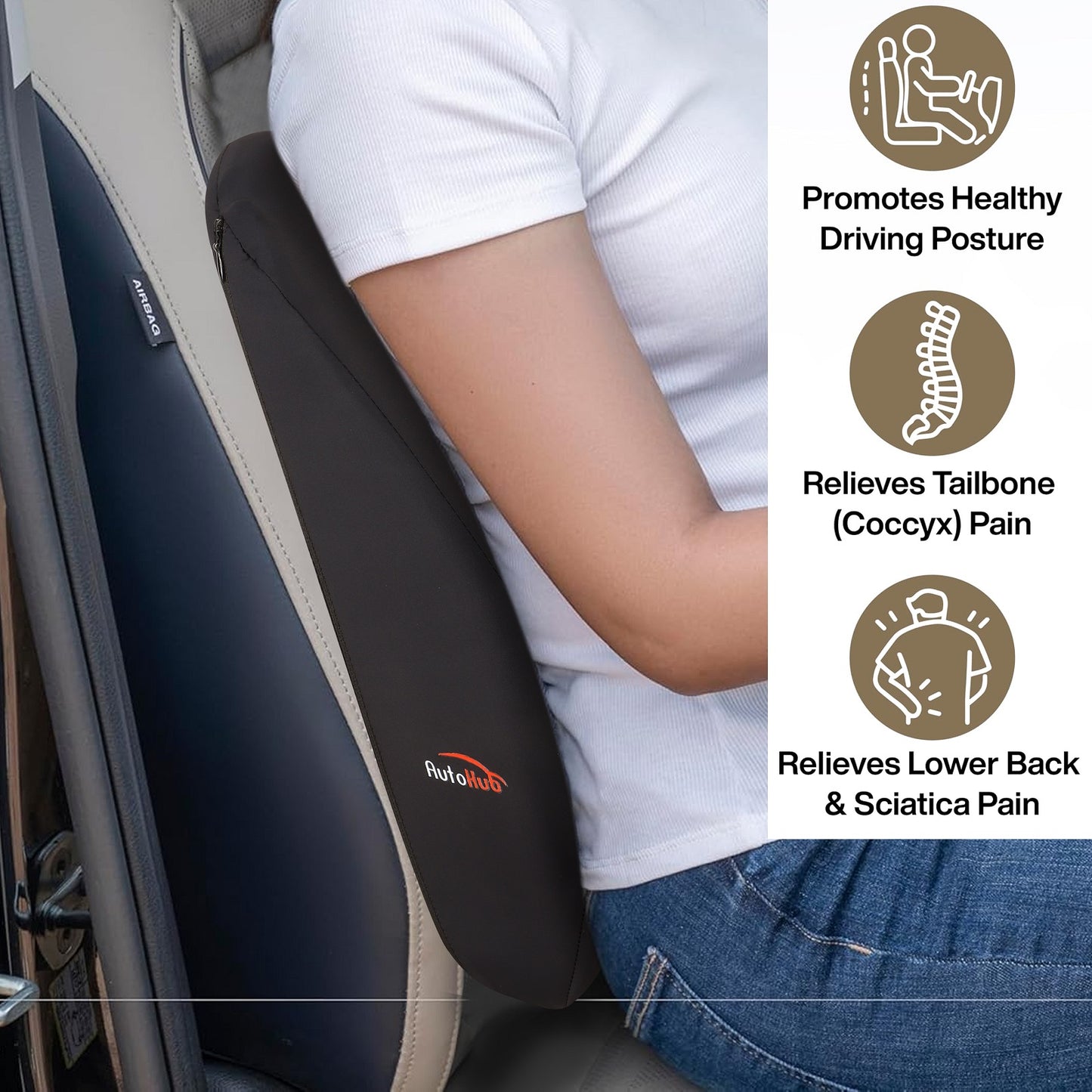 Memory Foam Car Seat Back Support