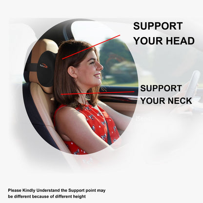 Car Neck Rest Pillow, Memory Foam, Car Seat Head Rest, Ultra Soft Car Cushion