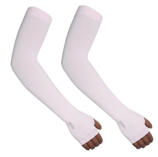 Arm Sleeves for Men & Women White