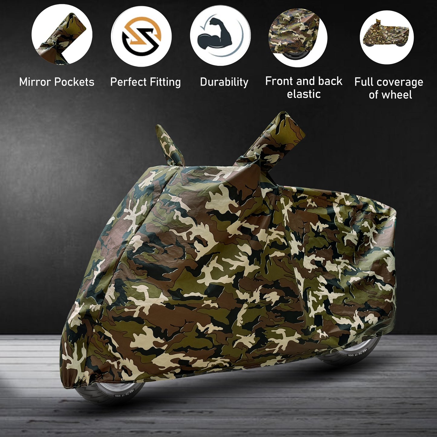 Waterproof Army Bike & Scooty Cover