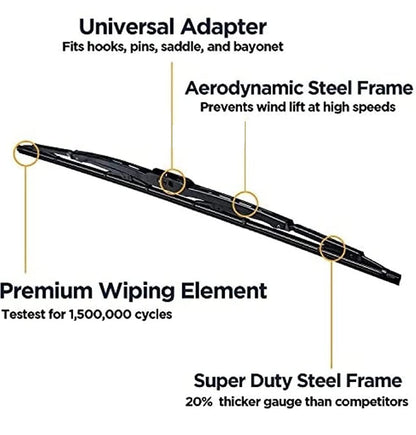 Car Windshield Metal Wiper Blade