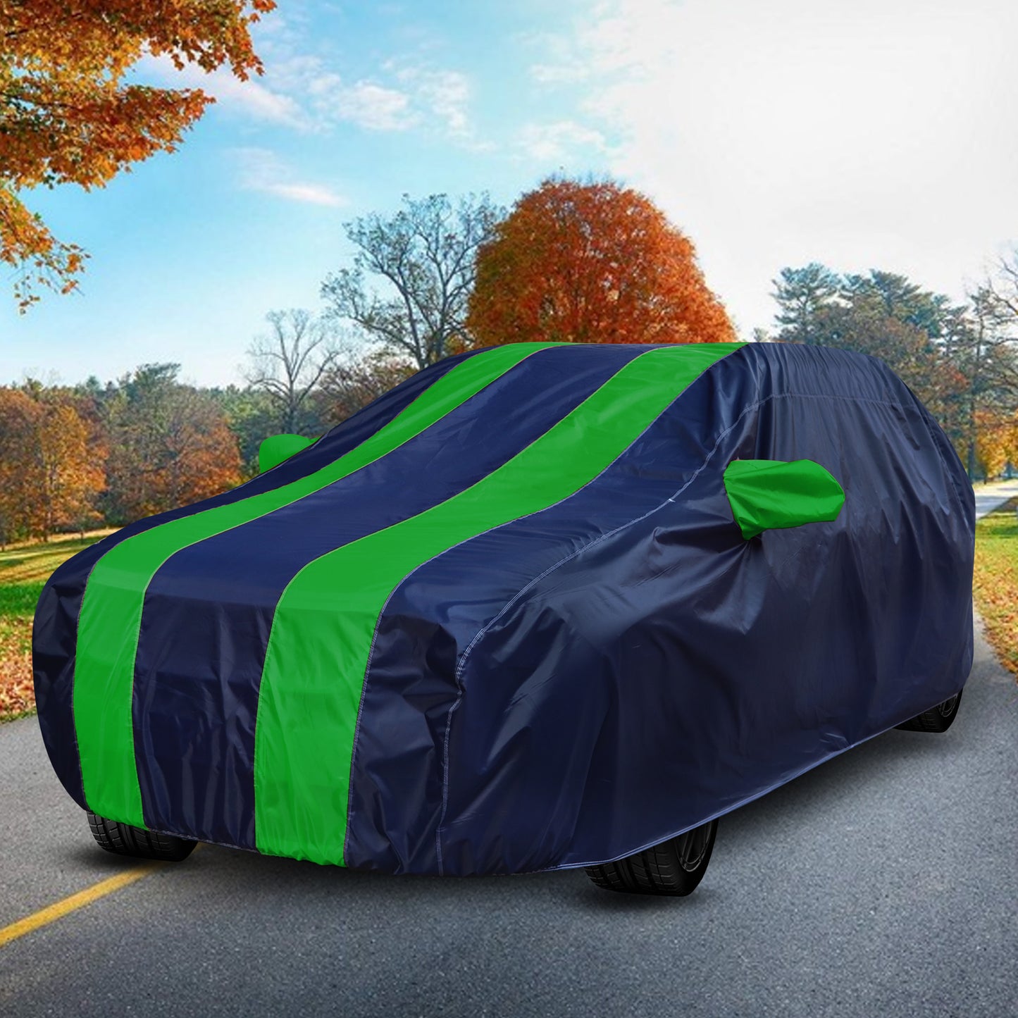 Taffeta Car Cover - Water-Resistant Navy Green