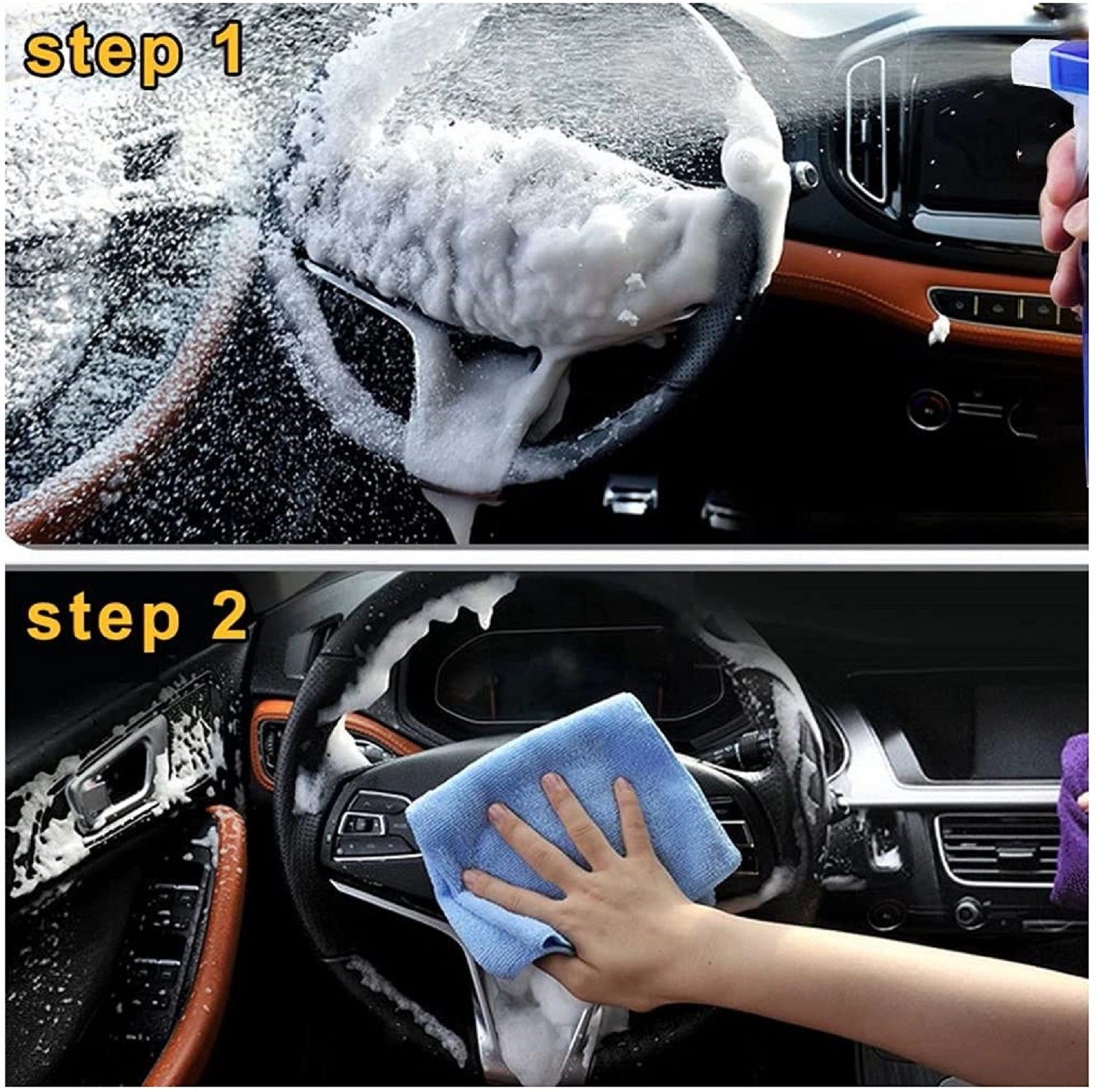 Donubiiu 5 Seconds Car Stain Remover, Foam Cleaner for Car, Car Stain  Remover Interior, Spray Foam Cleaner, Spray Foam Car Seat Upholstery  Strong,Car Interior Restoration (1PCS,100ML) : : Automotive