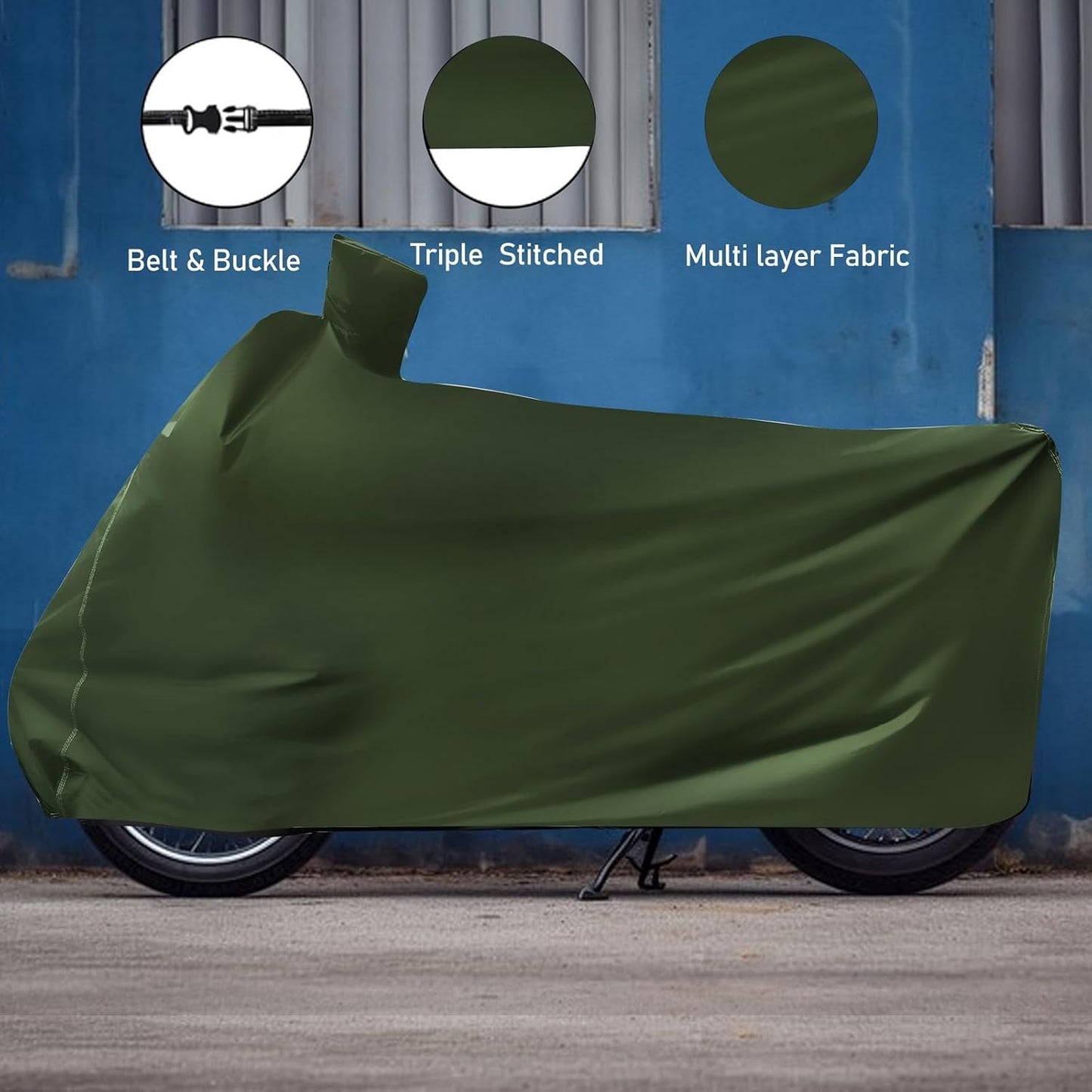 Waterproof Green Bike & Scooty Cover