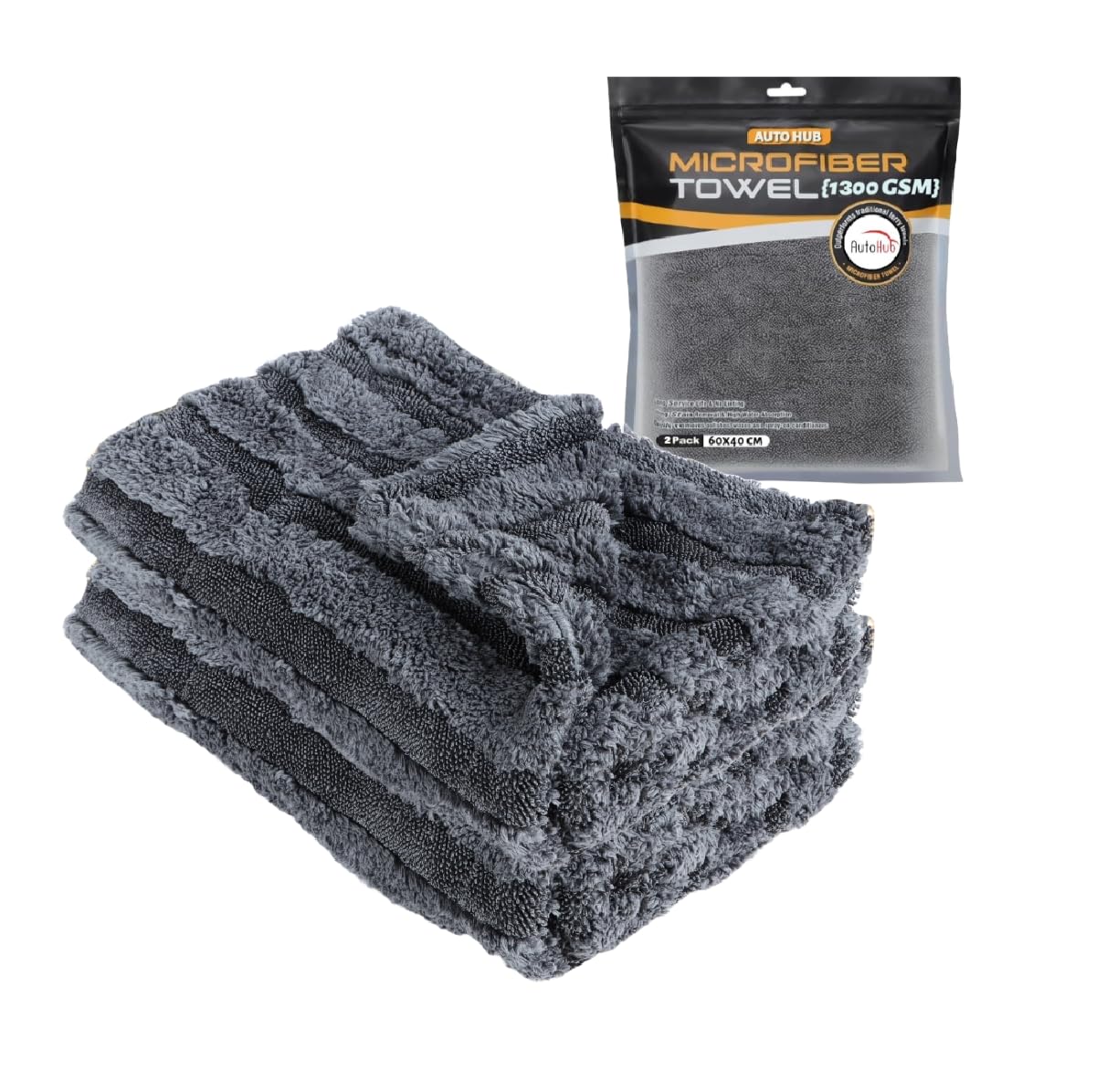 Ultra Soft 1300GSM Microfiber Edgless & Dual Sided cloth 60x40 CM Grey