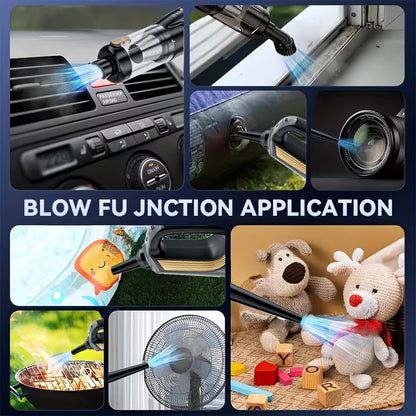 3 in 1 Car Vacuum Cleaner - High Power - 28 min Run time- BLDC Motor
