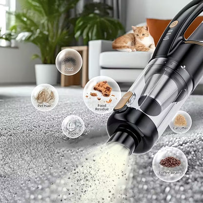 3 in 1 Car Vacuum Cleaner - High Power - 28 min Run time- BLDC Motor