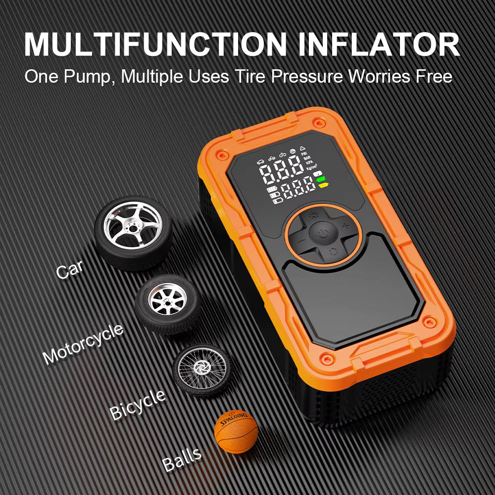 Jump Starter with Tire Inflator Emergency for Car & Bike