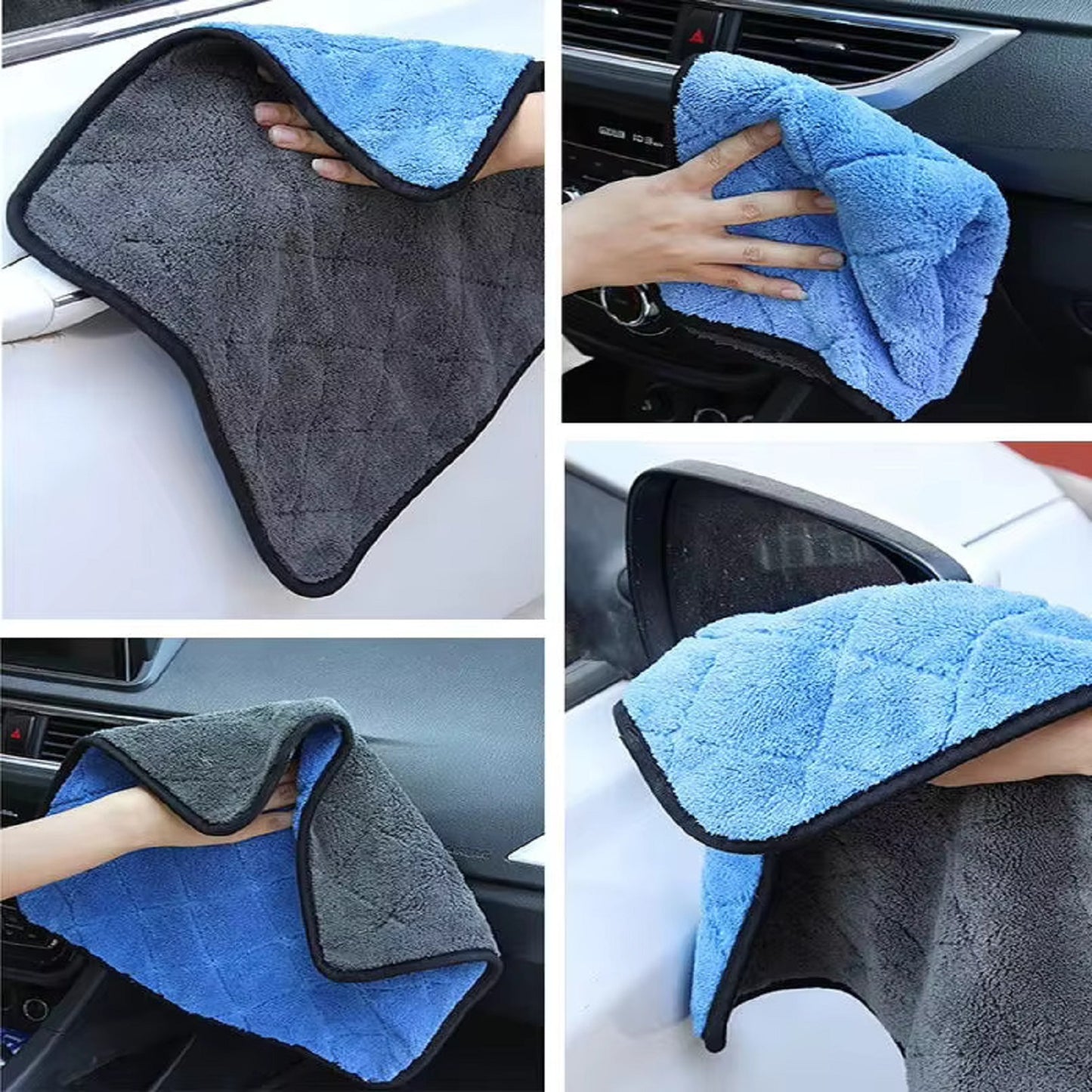 Ultra Soft 900GSM Microfiber Dual Sided cloth 40x40 CM Mix