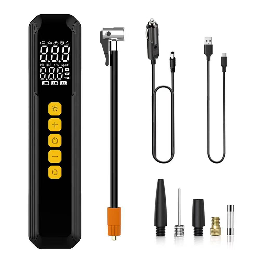 150 PSI Cordless Tyre Inflator for Car & Bike - Yellow - (12 Month) Warranty