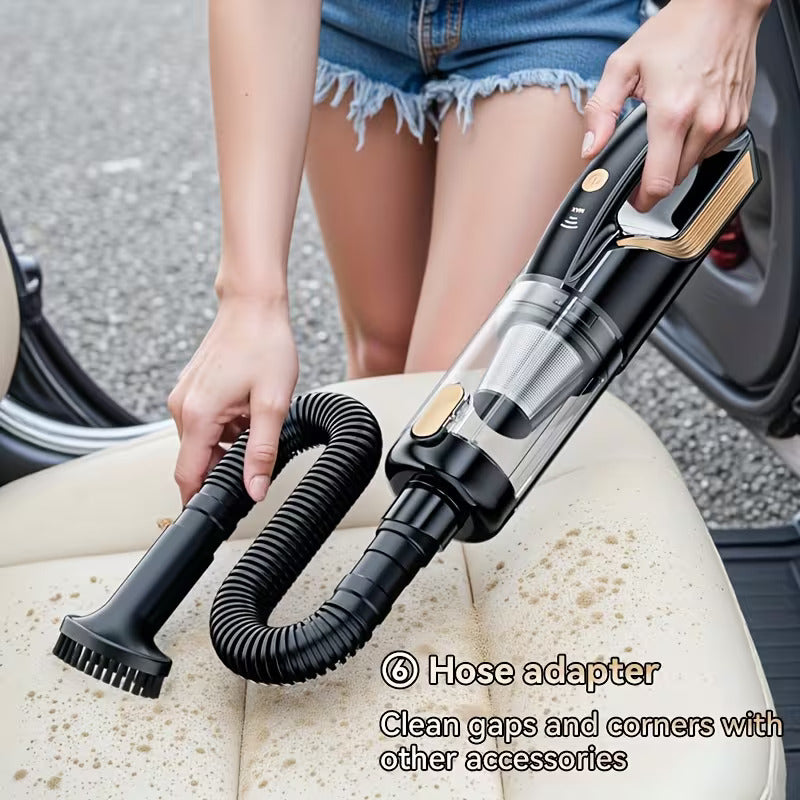 3 in 1 Car Vacuum Cleaner - High Power - 28 min Run time- BLDC Motor