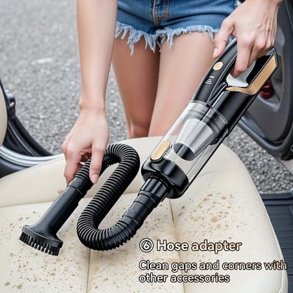 3 in 1 Car Vacuum Cleaner - High Power - 28 min Run time- BLDC Motor