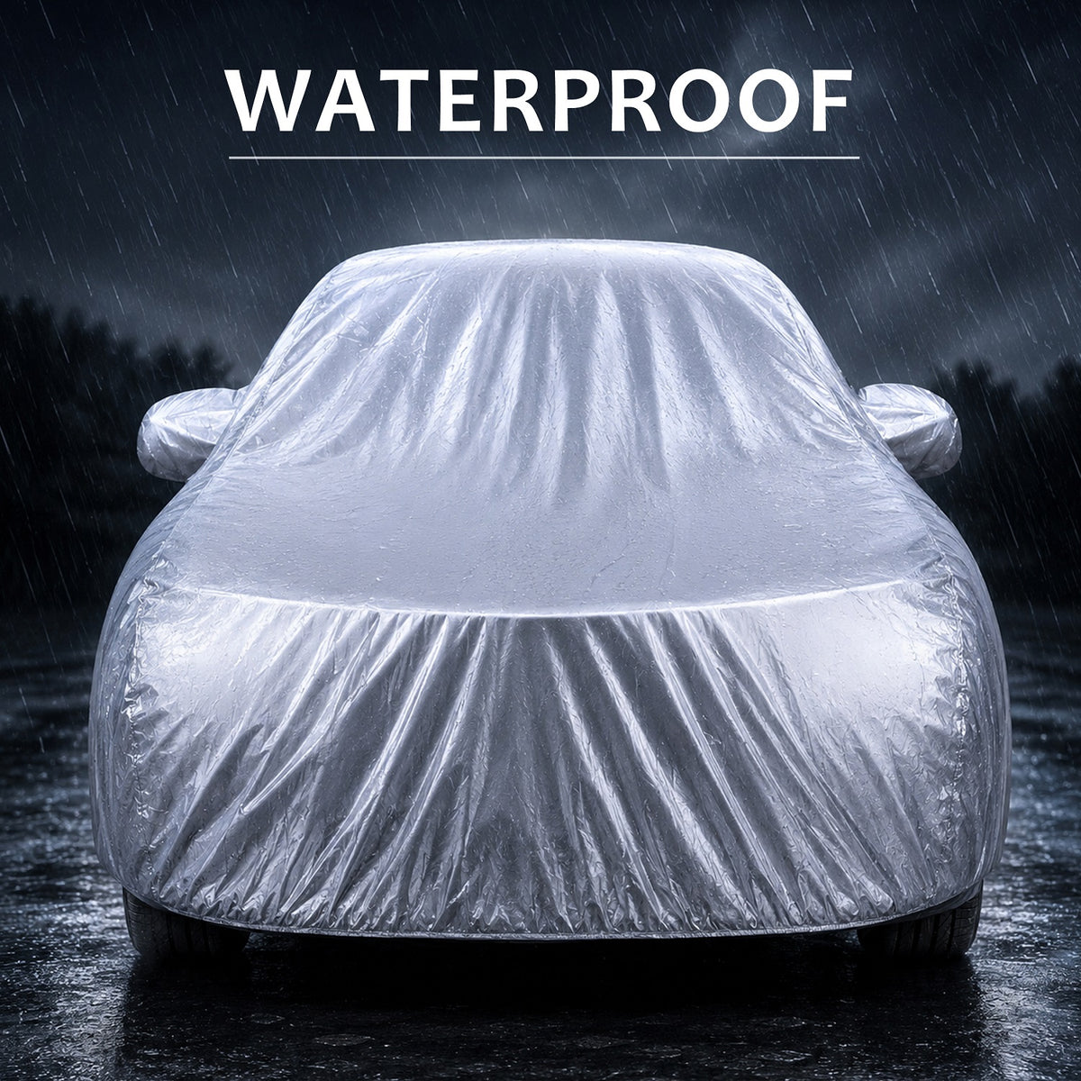 Waterproof Car Body Cover Titanium Waterproof Silver