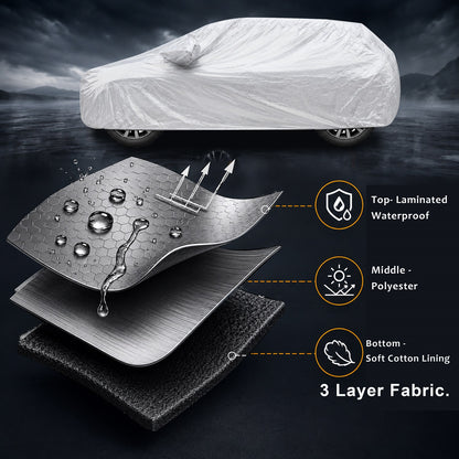 Waterproof Car Body Cover Titanium Waterproof Silver