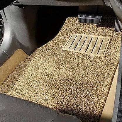 Anti-Skid Curly Grass Car Foot Mat, Universal Fit